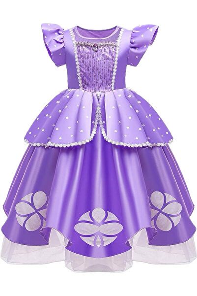 EvrikaUnity Rochita Printesa Sofia, EvrikaUnity®, Tesatura Premium, 3-4 ani, ...