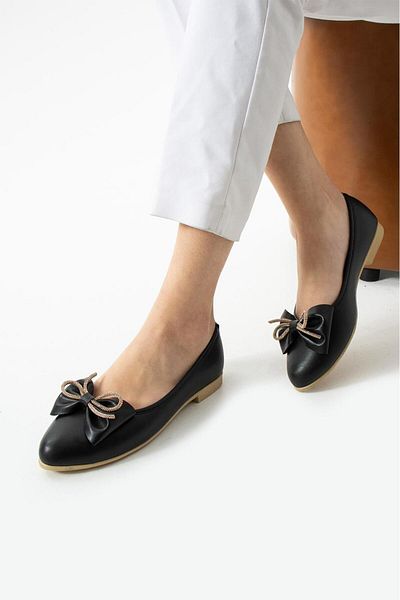 FEMME FATALE Celeste Bow Balerine Comfortable Sole Ballet