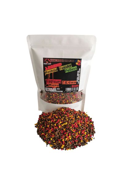 Aqua Pelete AquaCarp Legend Method Feeder 2&4mm Capsuni & Miere 500gr