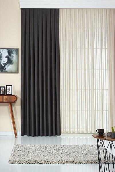 Elen's ستارة خلفية من أنثراسيت ناعمة ذات جودة عالية وغير لامعة ذات مظهر طبيعي...