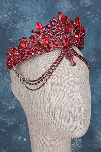 Limelia Coroana de mireasa eleganta Velisse Burgundy