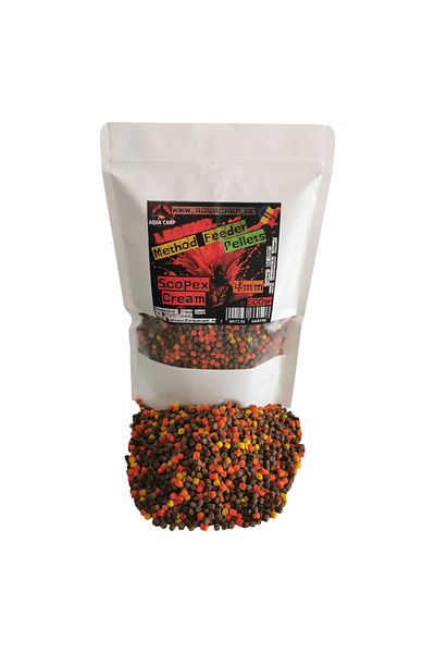 Aqua Pelete AquaCarp Legend Method Feeder 4mm Scopex Cream 1.5kg