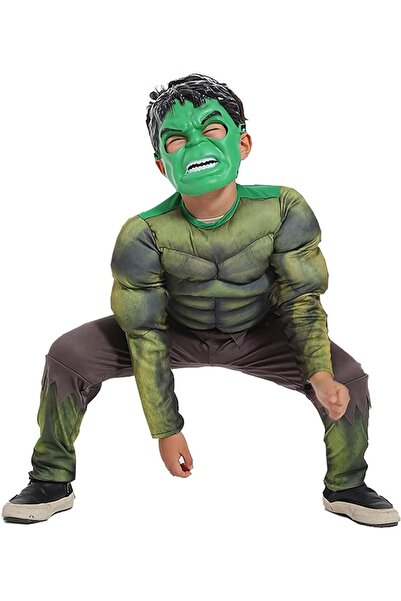 EvrikaUnity Costum Hulk pentru copii, Set cu Masca, Transforma-te in eroul ta...