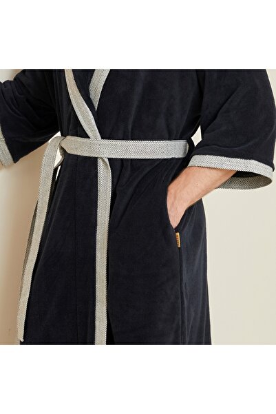REEFI Royal Black Rustic Bathrobe