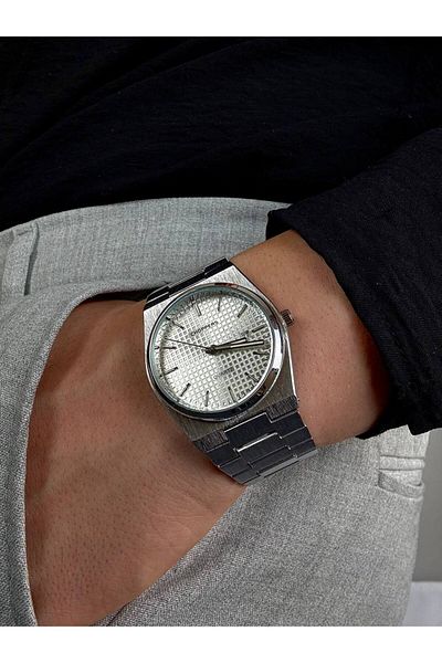Arvens Vintage Inside White Men's Wristwatch Stainless Steel Cord Tough Steel Case Does Not Lose Color Does Not Tarnish