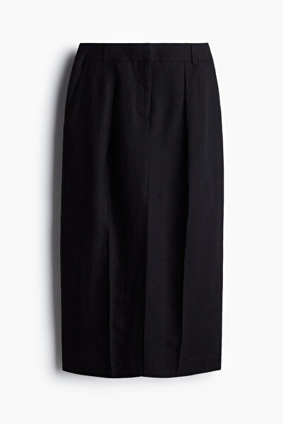 H&M Keten Karışımlı Kalem Etek