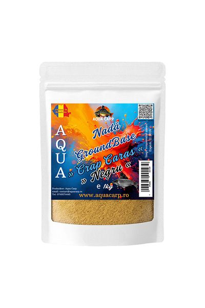 Aqua Nada GroundBase Crap Caras negru 1.5kg