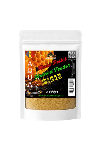 Aqua Nadă Aqua Pellet Method Feeder Miere 500gr