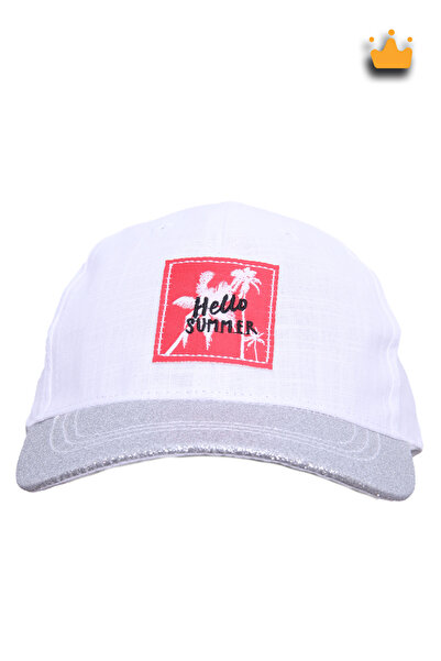 Kitti Дитячий капелюх для дівчинки Hello Summer Білий