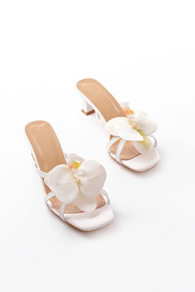 infon shoes creation S-622 Γυναικείες παντόφλες με λεπτές λεπτές ορχιδέες