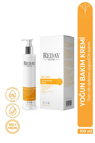 Reday Nature Re-care Yoğun Bakım Kremi 100 ml – Ozon ve Aloe Vera İçerikli Günlük Onarıcı Nemlendirici Krem