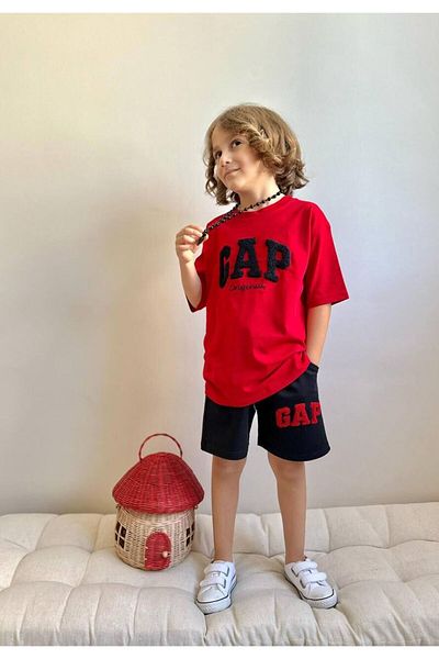 Canlook Punch Embroidered Boys' Bottom and Top Set