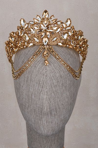 Hayalperest boncuk Velisse Sparkling Bridal Crown Honey
