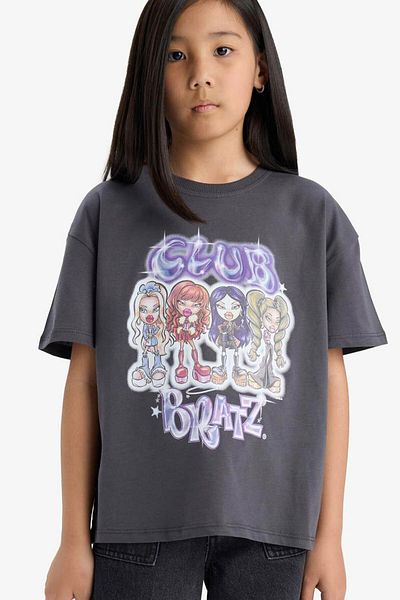 DeFacto Girls Bratz Oversize Wide Fit Crew Neck Short Sleeve T-Shirt E6574A825Hs