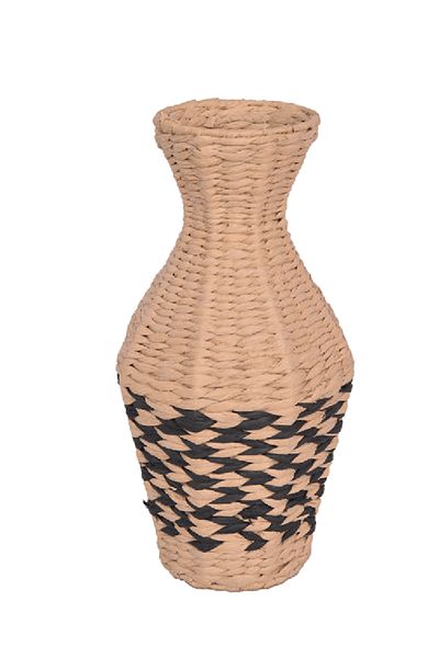Bahçem Decorative Water Hyacinth / Water Hyacinth Pampas Vase / Wicker Vase Artificial Flower Holder