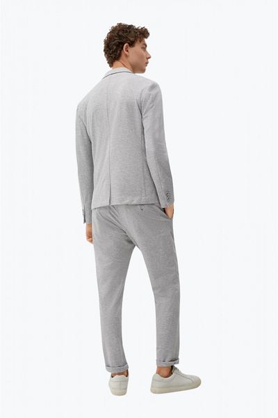s.Oliver Men's Slim Fit Joog Suit Light Grey Jacket