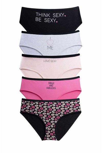 cappadocians Dominant King Size Slip Panties 5 Pack-Xl-2Xl-3Xl