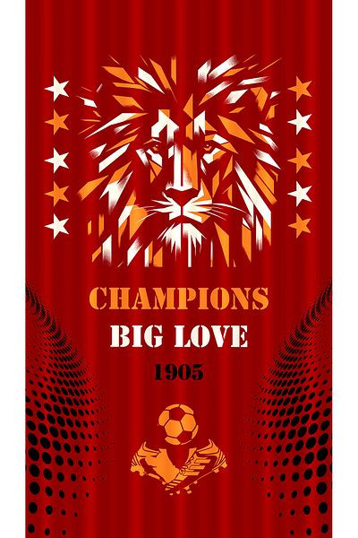 Bertille Home Children's and Baby's Room Yellow Red Fan Football Series Background Curtain Single Wing (Child Room Curtain)