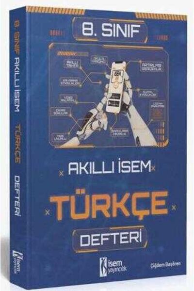 İsem Yayıncılık İsem Yayıncılık 8. Sınıf Akıllı İsem Türkçe Defteri