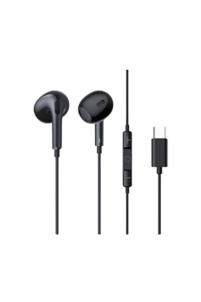 Baseus CZ17 Wired Type-C Earphones – Black