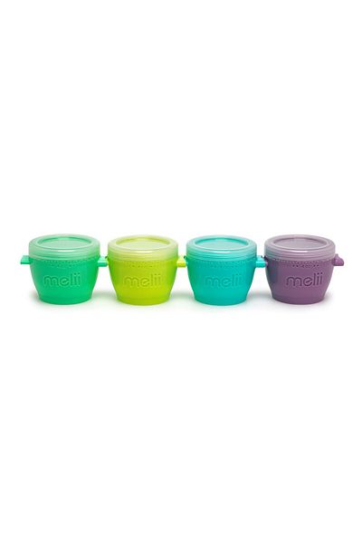 Melii SET OF 4 SNAP&GO PLASTIC CONTAINERS, MELII, 118 ML