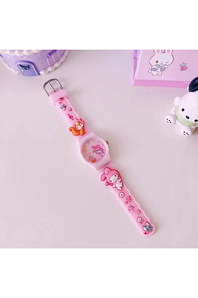 Choice Mymelody Sanrio 3d Pattern Child Wrist Watch Hellokitty Kuromi Cinnamorol Waterproof Quartz Watch Ka