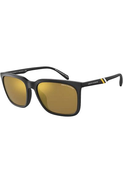 Armani Exchange Armani Exchange Men's Sunglasses AX4117SU 807873, Black, Rectangular, 57 mm