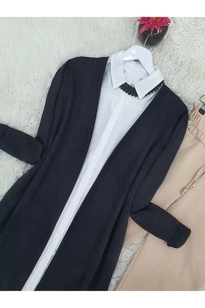 HİJABAYA Long Knitwear Cardigan