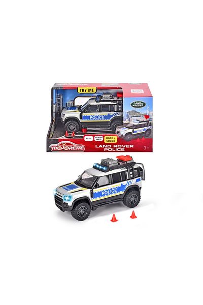 Majorette LAND ROVER POLICE CAR WITH LIGHTS AND SOUNDS