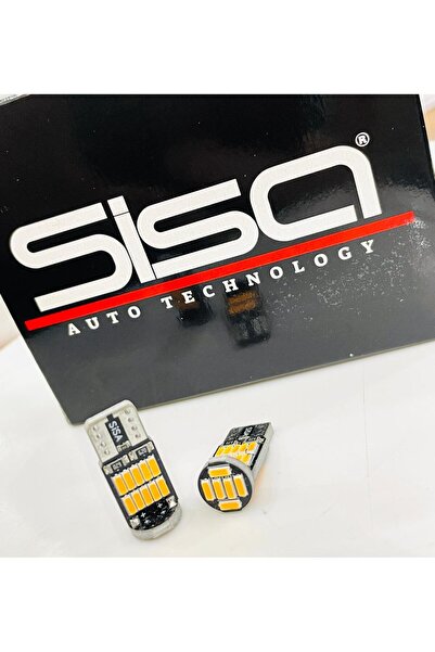 SİSA SENİSTESENAL T10 Led 26 Ledli W5w Canbus Metal Ultra Power Turuncu Park Plaka Tavan Ampulü