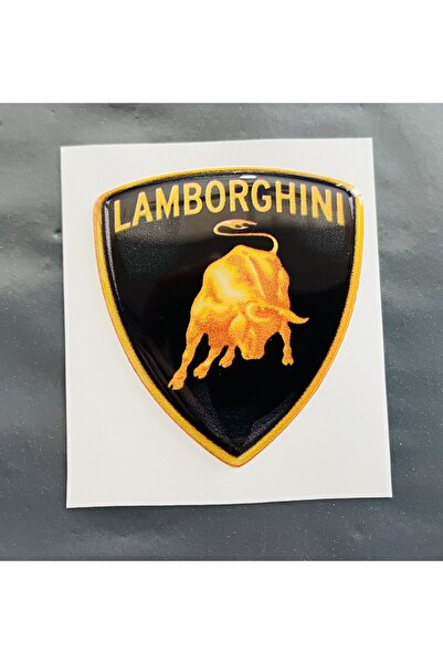 İŞCAN MOTOR Lamborghini Logo Damla Etiket Sticker 5x6cm