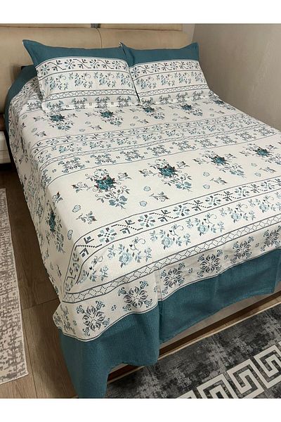 ASL HOME Double Personal Battal Size Bed Cover (Pi̇ke)