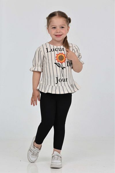 junior baby kids Girl's Blouse Pants Bottom Top Set