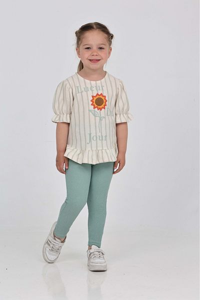 junior baby kids Girl's Blouse Pants Bottom Top Set