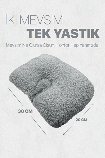 Urz Store Düz Kafa Yastığı & Bebek Yastığı %100 Pamuk Antibakteriyel Terletme...
