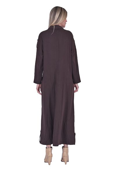Invee Invee 7043 Snap Fastener Modal Cap - Brown