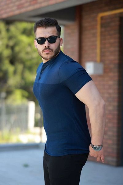 Silerra Tricou din bumbac cu mânecă scurtă pentru bărbați