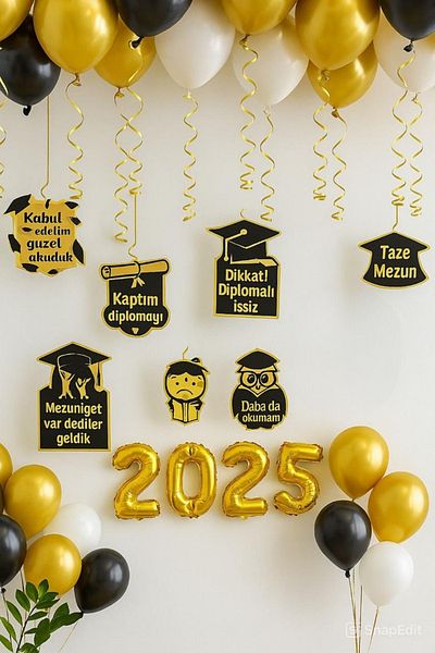 DÜVENCİ TİCARET Graduation Custom Design Celebration Party Ceremony Set