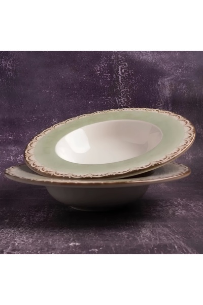 Genel Markalar Tinta Rome Makarna Tabak - 2'li Makarna Tabağı Seti - 25 cm - ...