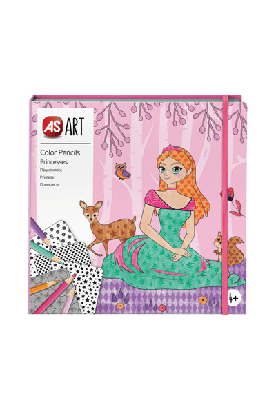 As ART GAME COLORED PENCILS PRINCESSES