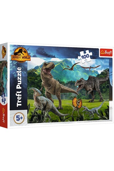 Evelise PUZZLE TREFL 100 PIESE JURASSIC WORLD LUMEA DINOZAURILOR