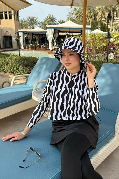 Şulemoda Giyim Σετ μαγιό με κρόπο μαύρο