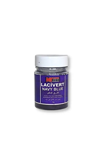 MY BAKE Yağ Bazlı Toz Gıda Boyası Lacivert 10 Gr – Yoğun Renkli Pasta, Kek ve...
