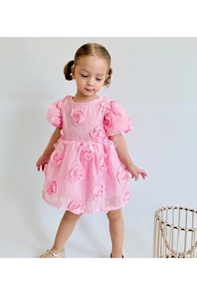 2kids2mom YERDA Kız Çocuk Elbisesi-Pembe