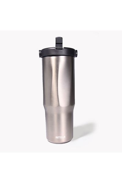 Botella Insulated Water Bottle Explorer - Leakproof Stainless Steel, Outdoor Travel 900ml, Metallic Gunblack