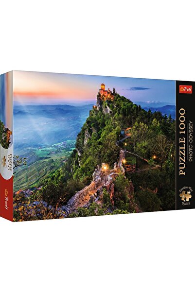Trefl Puzzle PUZZLE TREFL 1000 PREMIUM PLUS PHOTO ODYSSEY SAN MARINO BASKET TOWER