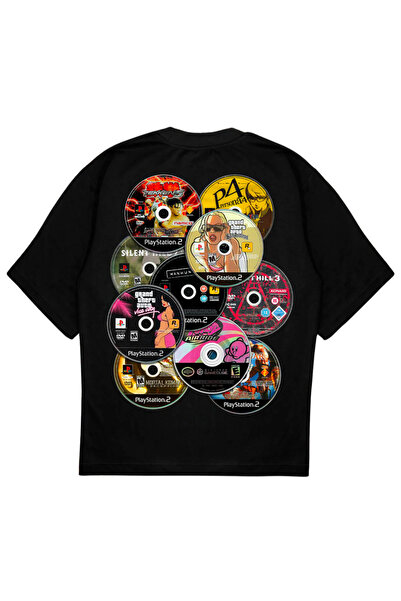 SVART WEAR CD cu imprimeu tricou supradimensionat Tricou