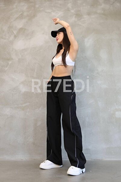 RE7EDİ UNISEX ΡΙΓΕΣ ΠΑΝΤΕΛΟΝΙ ΑΛΕΞΙΠΤΩΤΟ ΜΑΥΡΟ