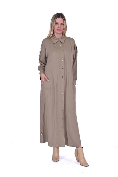 Invee Invee 7043 Snap Fastener Modal Cap - Beige