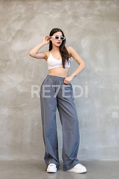 RE7EDİ UNISEX ΡΙΓΕΣ ΠΑΝΤΕΛΟΝΙ ΑΛΕΞΙΠΤΩΤΟ ΠΑΝΤΕΛΟΝΙ ΓΚΡΙ